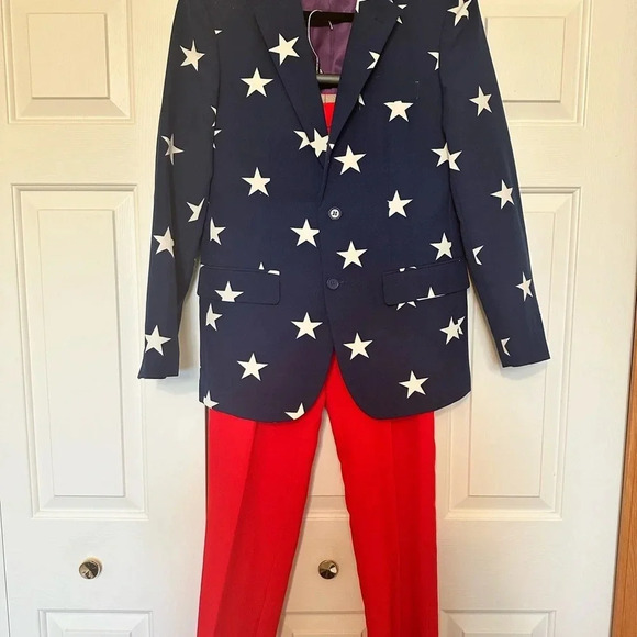 Opposuits Patriotic Stars & Stripes Mens Suit Set - Picture 5 of 14